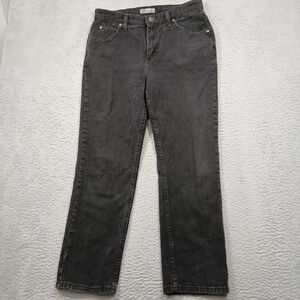 Riders by Lee Women's 12P Black‎ Relaxed Fit Straight Leg Jeans Stretch Denim